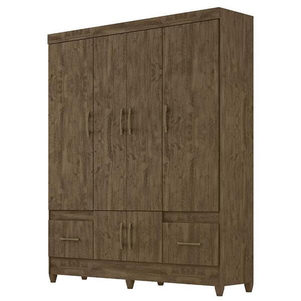 Guarda Roupa Casal Ms912 Com 6 Portas E 2 Gavetas - Pr Móveis