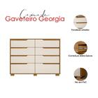 Guarda Roupa Casal Ms912 Com Espelho E Cômoda Georgia Freijó