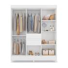 Guarda Roupa Casal Munique Com Espelho 8 Portas 2 Gavetas Bra