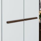 Guarda Roupa Casal Murano 6 Portas Café/branco - Henn