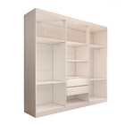 Guarda-roupa Casal Mykonos 6 Portas 2 Gavetas Branco - Panora