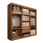 Guarda-roupa Casal Mykonos 6 Portas 2 Gavetas Cinamomo/off Wh