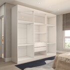 Guarda-roupa Casal Mykonos 6 Portas 2 Gavetas Com Espelho Bra