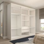 Guarda-roupa Casal Mykonos 6 Portas 2 Gavetas Com Espelho Bra