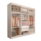 Guarda-roupa Casal Mykonos 6 Portas 2 Gavetas Com Espelho Bra