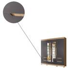 Guarda Roupa Casal Nair Com Espelho 4 Portas 4 Gavetas Nature