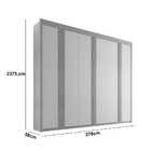 Guarda Roupa Casal Nancy 6 Portas E 6 Gavetas Moderna