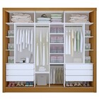Guarda-roupa Casal Nápoli 3 Portas 6 Gavetas Carvalho - Minas