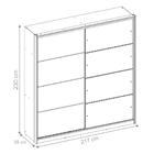 Guarda Roupa Casal Nápolis Grafito