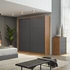 Guarda Roupa Casal Nápolis Grafito