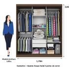 Guarda Roupa Casal Natal 3 Pts Corre 2gav