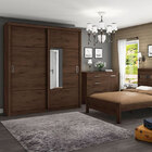 Guarda Roupa Casal Neo 2 Portas Deslizantes Café - Henn