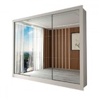 Guarda-roupa Casal Nevada 3 Portas 3 Gavetas Com Espelho Bran
