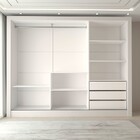 Guarda-roupa Casal Nevada 3 Portas 3 Gavetas Com Espelho Bran