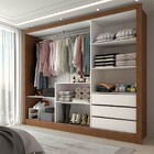 Guarda-roupa Casal Nevada 3 Portas 3 Gavetas Com Espelho Cina