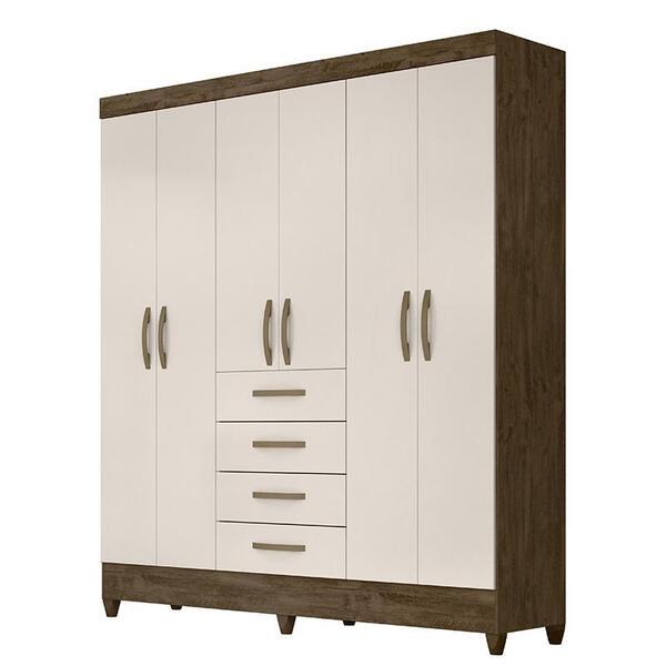 Guarda Roupa Casal New Avaí 6 Portas E 4 Gavetas - Pr Móveis