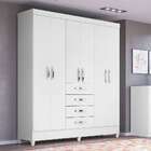 Guarda-roupa Casal New Avaí 6 Pt 4 Gv Branco
