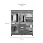 Guarda-roupa Casal New Avaí 6 Pt 4 Gv Castanho