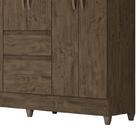 Guarda Roupa Casal New Cuba 6 Portas E 2 Gavetas - Pr Móveis