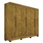 Guarda-roupa Casal New Lara 6 Portas 4 Gavetas Nogueira Soft