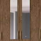 Guarda Roupa Casal New Mafra Com Espelho 7 Portas Castanho Wo