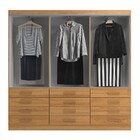 Guarda-roupa Casal New Mônaco 6 Portas 12 Gavetas Cinnamomo -