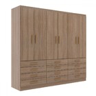 Guarda-roupa Casal New Mônaco 6 Portas 12 Gavetas Demolição -