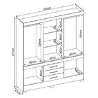 Guarda Roupa Casal New Murano 10 Portas E 3 Gavetas Com Espel