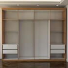 Guarda-roupa Casal Nirvana 8 Portas 4 gavetas Cinamomo - Pano