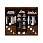 Guarda-roupa Casal Nobre 6 Portas 8 Gavetas Avelã Ipê/off Whi