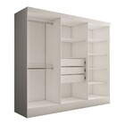 Guarda-roupa Casal Nórdico 6 Portas 3 Gavetas Branco - Panora