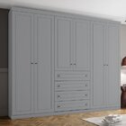 Guarda Roupa Casal Nova York 6 Portas 4 Gavetas Espresso Móve