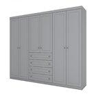 Guarda Roupa Casal Nova York 6 Portas 4 Gavetas Espresso Móve