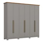 Guarda Roupa Casal Nova York 6 Portas Com Amortecimento 6 Gav