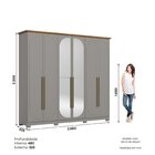 Guarda Roupa Casal Nova York Prime 6 Portas Com Amortecimento