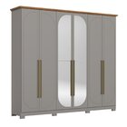 Guarda Roupa Casal Nova York Prime 6 Portas Com Amortecimento