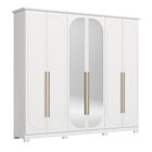 Guarda-roupa Casal Nova York Prime 6 Portas Com Amortecimento