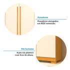 Guarda-roupa Casal Núbia 6 Pt 4 Gv Off White E Nature