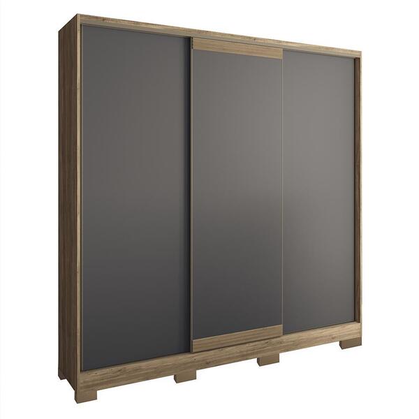 Guarda Roupa Casal Oásis 3 Portas Deslizante Com Pés - Santos