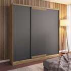 Guarda-roupa Casal Oasis 3 Pt 3 Gv Atacama E Grafite