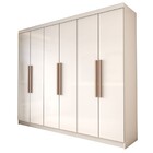 Guarda-roupa Casal Odisseia 6 Portas 2 Gavetas Branco - Panor