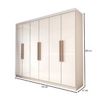 Guarda-roupa Casal Odisseia 6 Portas 2 Gavetas Branco - Panor