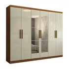 Guarda-roupa Casal Odisseia 6 Portas 2 Gavetas Com Espelho Ci