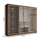 Guarda-roupa Casal Odisseia 6 Portas 2 Gavetas Com Espelho Ci