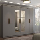 Guarda-roupa Casal Odisseia 6 Portas 2 Gavetas Com Espelho On