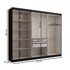 Guarda-roupa Casal Odisseia 6 Portas 2 Gavetas Com Espelho Pr