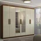 Guarda-roupa Casal Odisseia 6 Portas 2 Gavetas Com Espelho Te