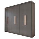 Guarda-roupa Casal Odisseia 6 Portas 2 Gavetas Onix - Panoram