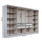 Guarda-roupa Casal Odisseia 8 Portas 4 Gavetas Branco - Panor