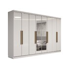Guarda-roupa Casal Odisseia 8 Portas 4 Gavetas Com Espelho Br